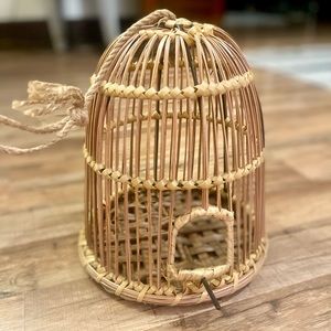 Rattan Birdcage Home Decor